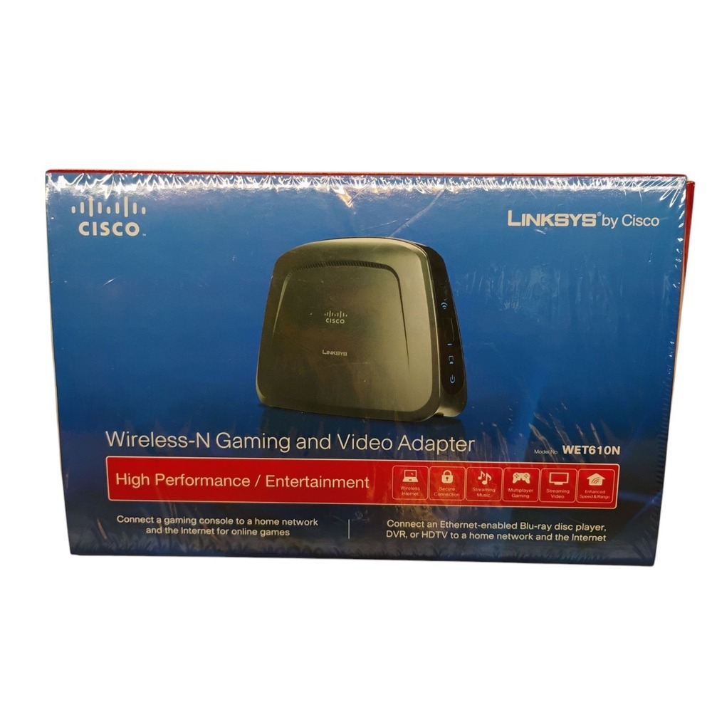 Cisco Linksys Dual-Band‎ Wireless-N Gaming and Video Adapter - WET610N